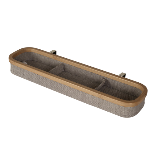 [374520] VERZORGINGSMAND, Hangrekje met indeling, grey, bamboo/PET, B45 H5 D12cm, vr verzorgingstafel Hip/+Lade/Comfort Smart