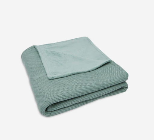 [434575] Jollein | Deken Basic Knit 2.0TOG Tricot/Fleece Forest Green 100x150cm