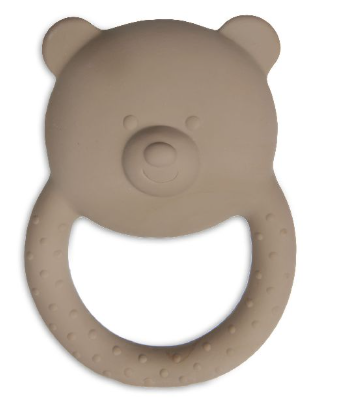 [447665] BIJTRING, Teddy Bear biscuit, bruin, natuurlijk rubber/latex, 2022