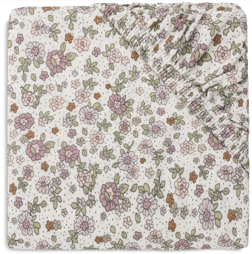 [471243] Jollein | Hoeslaken Retro Flowers wieg/draagmand 40/50x80/90cm