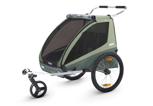 [441991] FIETSKAR, Coaster XT 2, basil/mallard green, fietsen/wandelen, vr 2 kinderen, fietstrailer- & wandelkit/achterlicht