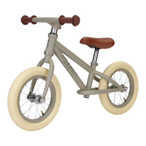 [446073] LOOPFIETS / LOOPAUTO, olive mat, groen, metaal, vanaf 24 maanden