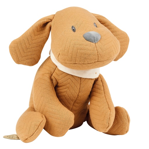 [452432] Nattou | Pluche knuffel Cuddly Dog Jacquard Charlie caramel 30cm 