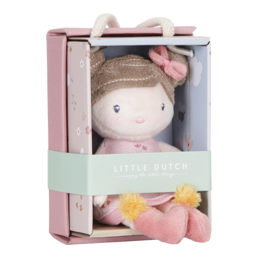 [459803] Little Dutch | Pluche Knuffel Knuffelpop Rosa Textiel Roze H10cm +12M