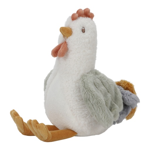 [470239] Little Dutch | Pluche Knuffel Little farm Kip Groen H17cm