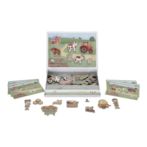 [470312] Little Dutch | Puzzel Little Farm Magnetisch Speelbord Boerderij +36M