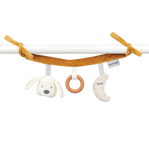 [452844] MAXI-COSI HANGER, Maxi Toy, Charlie, bruin/ecru, uni, textiel, +muziek, +activities, vanaf 0 maand