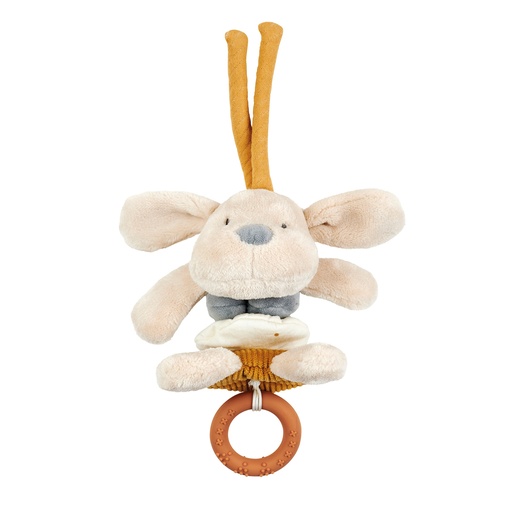 [452846] MAXI-COSI HANGER, Vibrating dog, Charlie, bruin/ecru, uni, textiel, vanaf 0 maand, trilfiguur