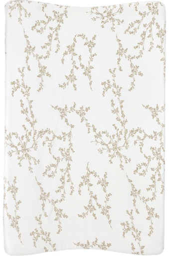 [438169] WASKUSSEN HOES, Branches sand, bruin/ecru, all over takkenprint, jersey, 50x70cm