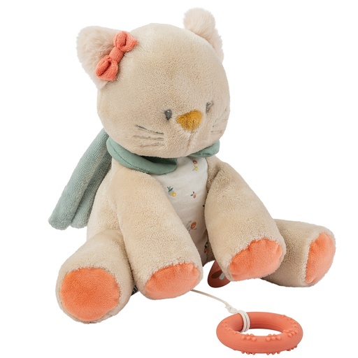 [477609] MUZIEKTREKKER, H30 cm, Musical Lana the cat, Mila, Lana & Zoe, zand beige, cat, textiel, +muziek, vanaf 0 maand, 2023