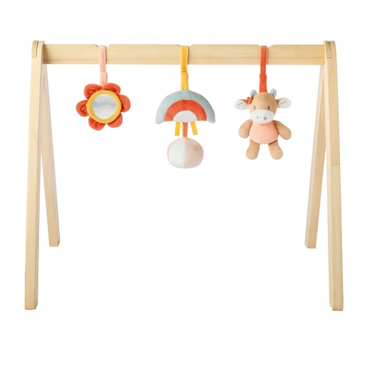 [477618] Nattou | Speelboog met speeltjes Wooden Arches with Toys Mila, Lana & Zoë koraal