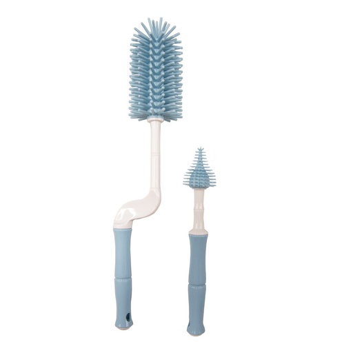 [403269] Bo Jungle | Flessenborstel B-Bootle Brush Set Silicone Borstelharen Blue