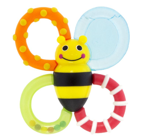 [470751] BIJTRING, Bumble Bites Teether, Sensory Toys, multikleur, siliconen/kunststof, vanaf 3 maanden