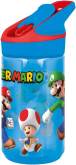 [442619] DRINKBEKER, 480 ml, Tritan Premium Waterfles, Super Mario, blauw, Mario en zijn vriendjes, tritan, deksel, 1 st