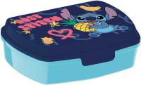 [458693] BROODDOOS, Stitch, Lunchbox, blauw, print Stitch, kunststof, clipsluiting