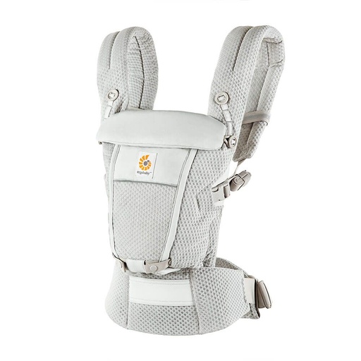 [428777] BABYBUIDEL, Adapt Soft Flex Mesh, pearl grey, 3.2 kg tot 20.4 kg, positie buik/heup/rug/M houding