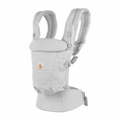 [439155] ErgoBaby | Babybuidel Adapt Soft Touch cotton Pearl grey 3.2-20.4kg