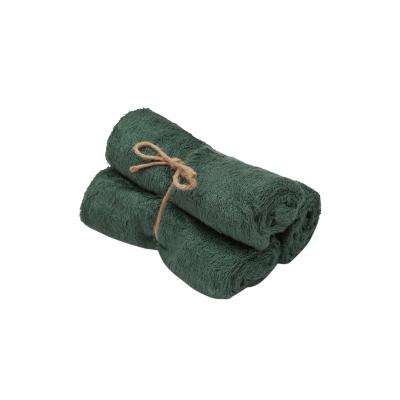 [371788] HANDDOEK, Timboo, Gastendoek, aspen green, groen, uni, bamboe, 29.5x50cm, 90% bamboe/10% polyester, 3 stuk(s)