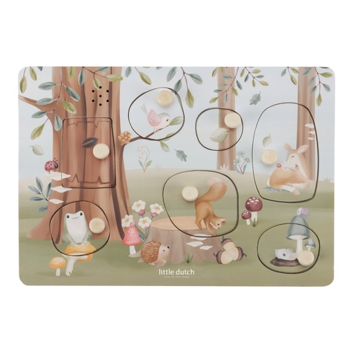 [490671] Geluidenpuzzel hout Forest Friends FSC