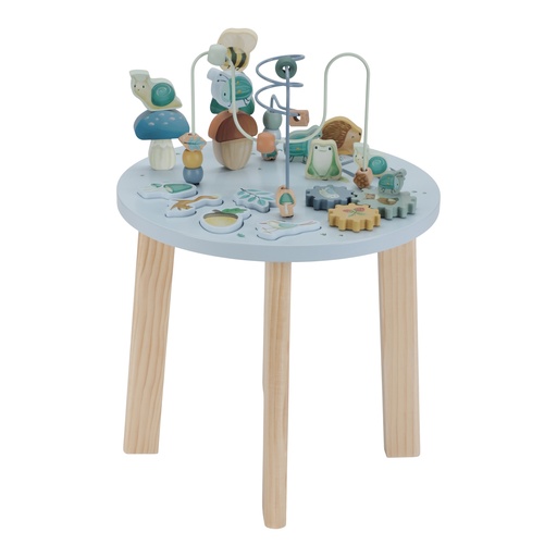 [490670] Little Dutch | Speeltafel Forest Friends Activiteitentafel Blauw +18M