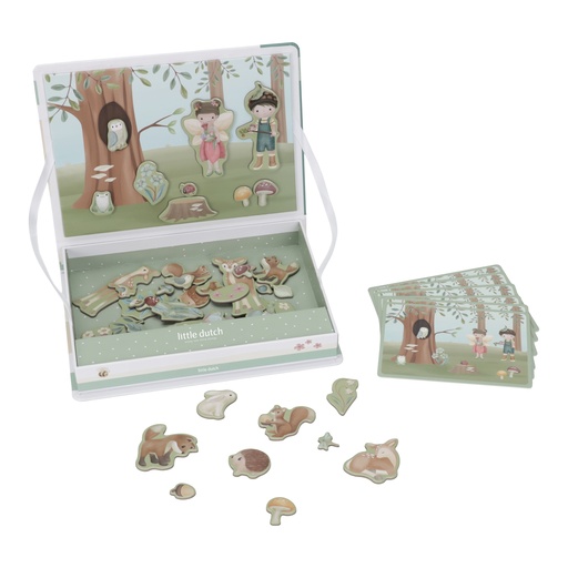 [490713] Little Dutch | Puzzel Forest Friends Magnetisch Speelbord +36m