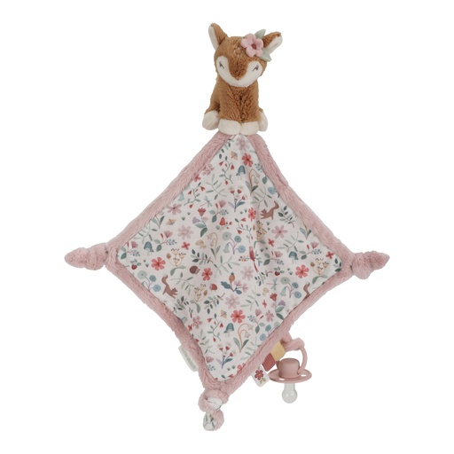 [490572] Little Dutch | Knuffeldoek Fairy Garden Hert Roze +0M