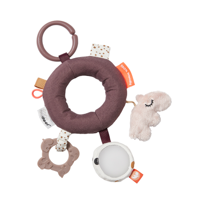 [402698] MAXI-COSI HANGER, Activity Ring, Deer Friends, powder, roze, uni, textiel, +activities, vanaf 0 maand, 2024