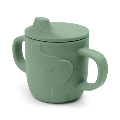 [430214] DRINKBEKER, 160 ml, Elphee, Peekaboo Spout Cup, green, groen, siliconen, handvatten, drinktuit, 1 stuk(s), 2024