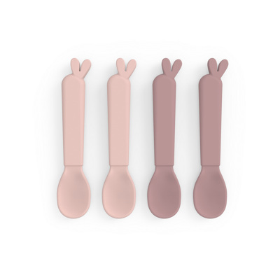 [430259] Done by deer | LEPEL, 4 delig, Kiddish Spoon 4-pack, Lalee, powder, roze, uni, bestek, 24