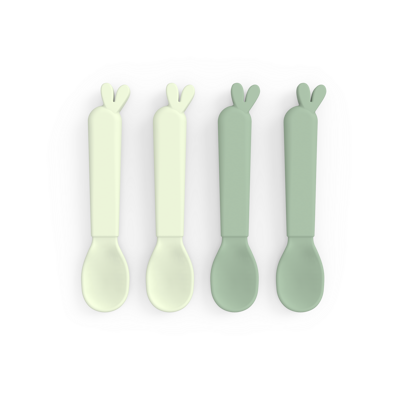 [430261] LEPEL, 4 delig, Kiddish Spoon 4-pack, Lalee, green, groen, uni, bestek, 2024