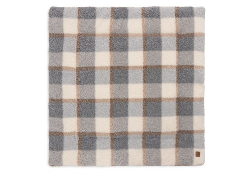 [510686] Playpen Mat 100x100cm Check Boucle