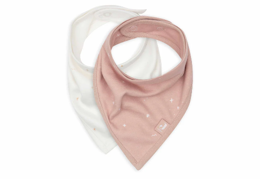 [510709] Jollein | Spuugdoekje Bandana Twinkling Wild Rose 2st