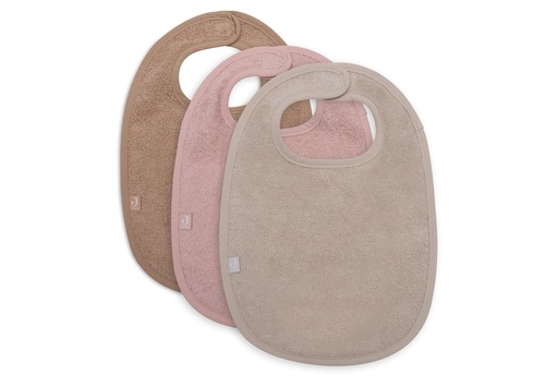 [510715] Bib Terry Wild Rose/Nougat/Biscuit (3pack)