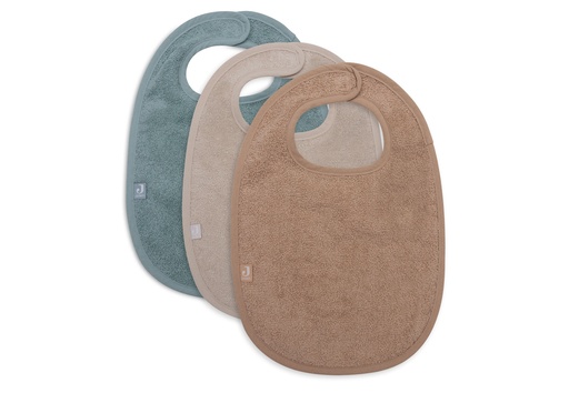 [510717] Bib Terry Sea Green/Nougat/Biscuit (3pack)