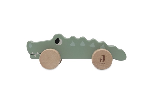 [510780] Wooden Crocodile on wheels Jungle Jambo