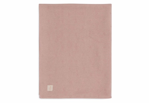 [510826] Jollein | Deken Cosy Knit Wild Rose Tricot/Velvet 75x100cm