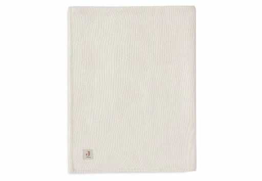 [510830] Jollein | Deken Cosy Knit Ivory Tricot/Velvet 100x150cm