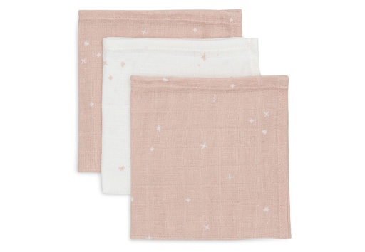 [510881] Mouth Cloth Muslin 31x31cm Twinkling Wild Rose (3pack)