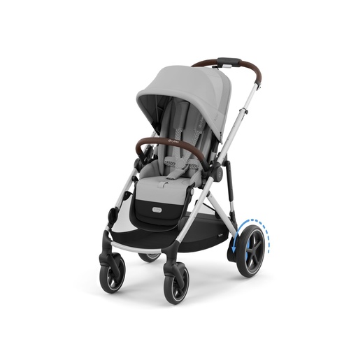 [511033] Cybex | Wandelwagen e-Gazelle S Stone Grey Frame Silver Alu