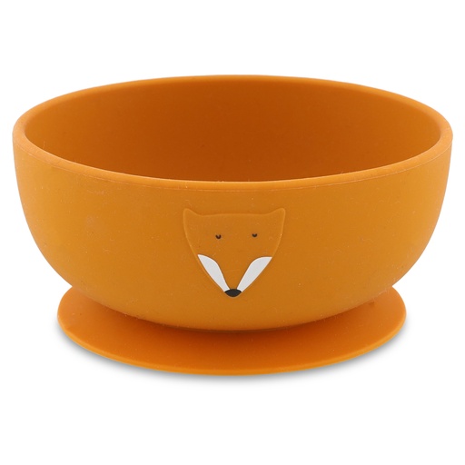 [485532] KOM, Bowl with suction, Mr Fox mealtime, kop, vos met zuignap