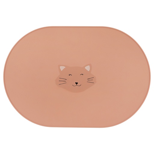 [485569] Trixie | Placemat Mrs. Cat Siliconen Roze