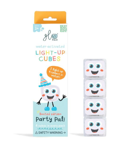 [477196] Glo Pals | BADSPEELGOED, Party, light up cubes, wit, kunststof, 4 stuks, af 36M