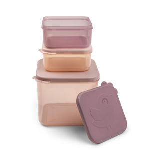 [456675] BEWAARPOTJE, Food Storage Container Set M, Elphee, powder, roze, PP/PP, 2x 240 ml/1x 900 ml, 2024