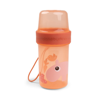 [456678] Done by Deer | Bewaarpotje To Go 2-way Snack Container L Ozzo Papaya 150ml/320ml