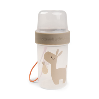 [456680] Done by Deer | Bewaarpotje To Go 2-way Snack container L  Lalee Sand 150ml/320ml