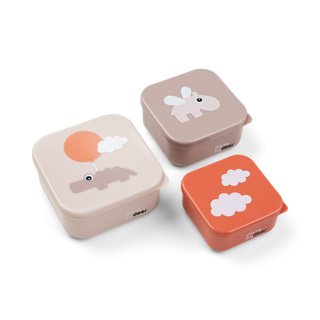 [456686] BEWAARPOTJE, Snack Box Set, Happy Clouds, powder, PP/kunststof, 1x 240 ml/1x 370 ml/1x 540 ml, 2024