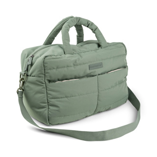 [456690] VERZORGINGSTAS, Quilted Changing Bag, green, gerecycleerd polyester, +luiermat, +schouderriem, 2024