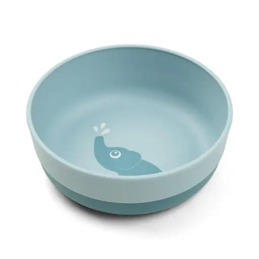 [472311] KOM, Foodie Bowl, Elphee, blue, rond, blauw, print olifant, PP, 1 stuk, bord, 2024