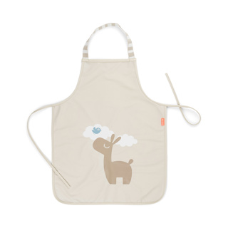 [478068] SCHORT, Waterproof Kids Apron, Lalee, sand, bruin/ecru, 48 x 38 cm, polyester met PU, 2024