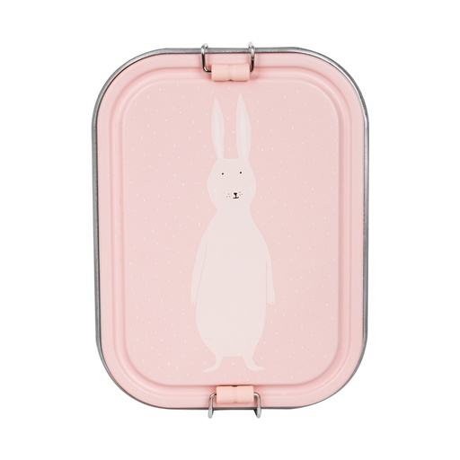 [458247] BROODDOOS, Mrs. Rabbit, Lunch Box Large, konijn, RVS, 15x6x20cm onderverdeling